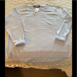 NWT LIGHT BLUE SWEATER. Size Medium